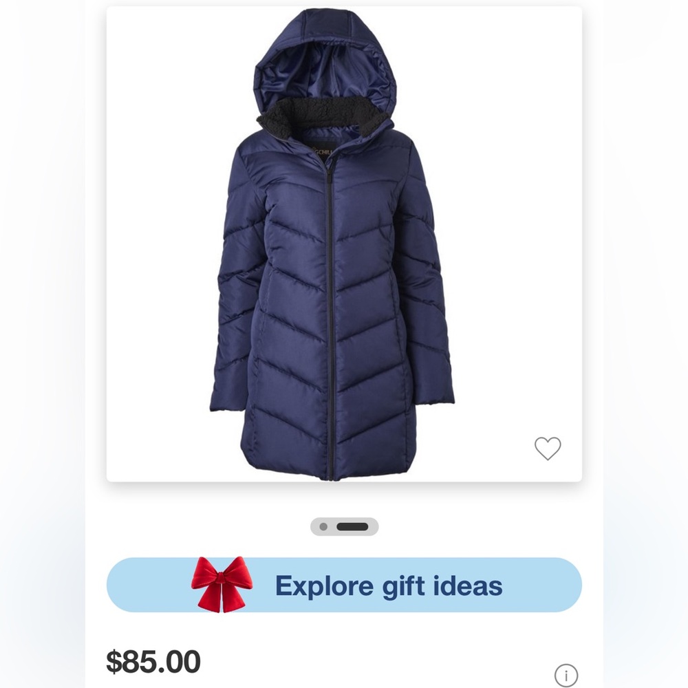 NWOT Big Chill long puffer coat